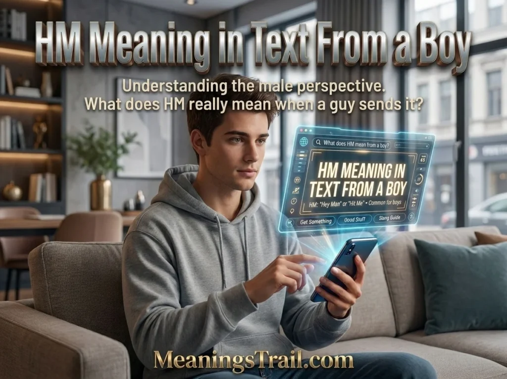 HM Meaning in Text From a Boy