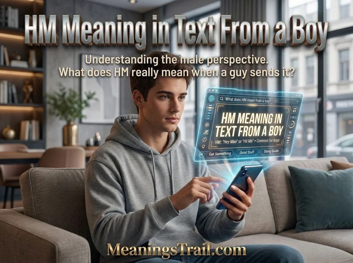 HM Meaning in Text From a Boy