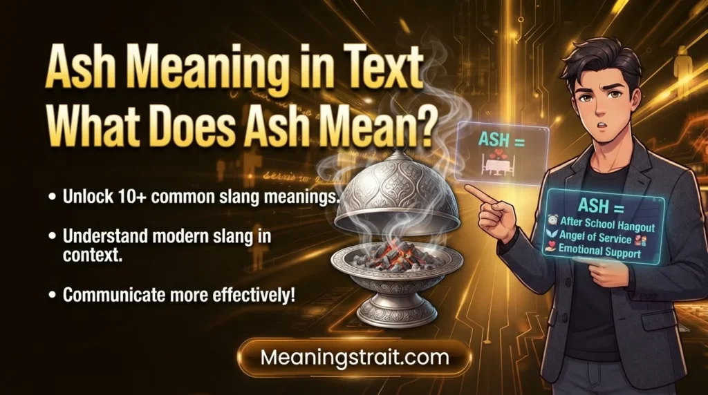 Ash Meaning in Text
