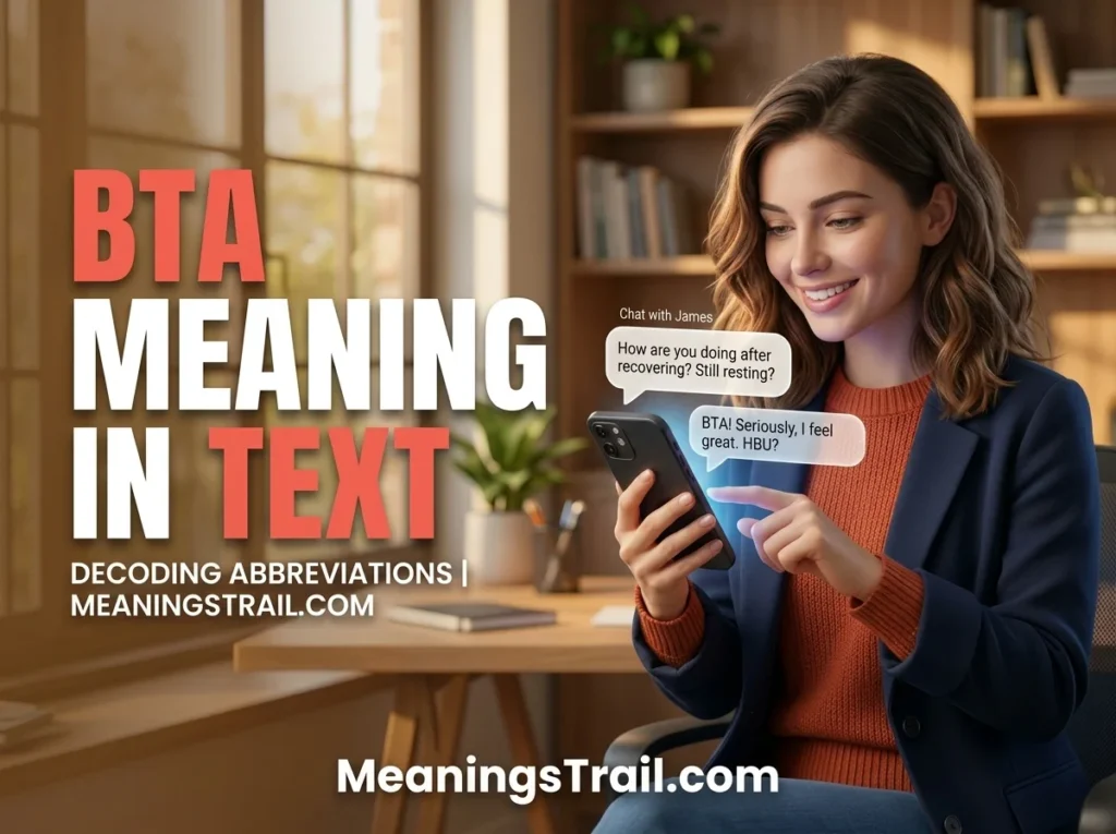 BTA Meaning in Text