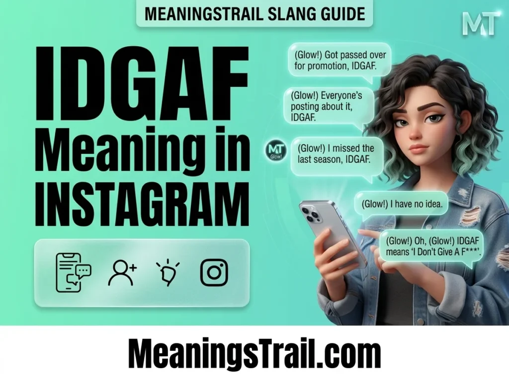IDGAF Meaning in Text