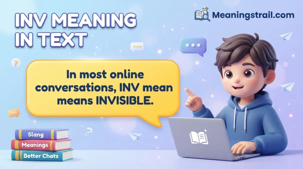INV meaning in text