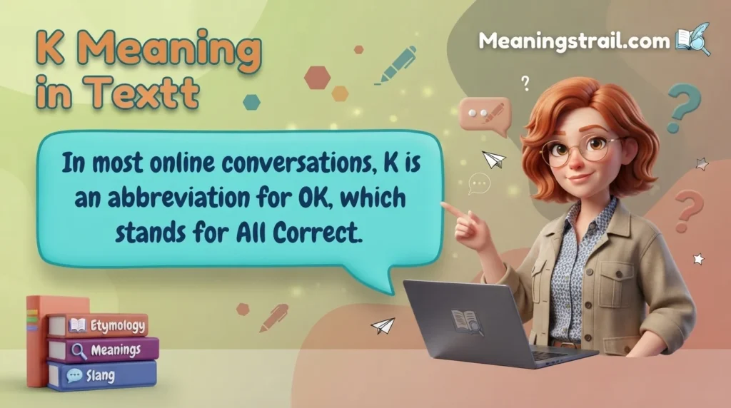 K Meaning in Text