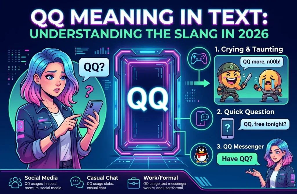 QQ Meaning in Text