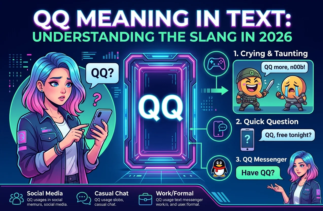 QQ Meaning in Text